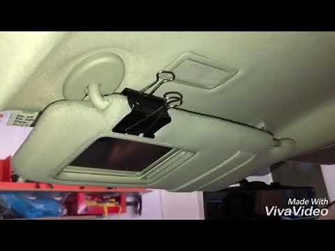 How to fix the Toyota Venza Sun Visor Light