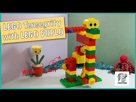 Build it yourself - LEGO DUPLO Tensegrity Model // LEGO Education Early Simple Machines Set (9656)