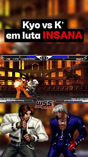 MUGEN KOF COMBO 🔥😱 KYO vs K’ LUTA INSANA #shorts