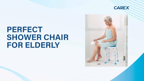 Carex Swivel Shower Stool With Padded Seat, Shower Seat For Seniors, Elderly, Handicap, Disabled, or Those Home From Surgery