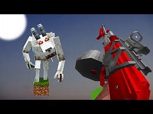 Hunting 10 of the WORST Minecraft Mods with Guns on ONE BLOCK