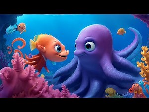 🐟🐙✨Octopus Story In English - Ocean Friendship Story - Kid's Ocean Exploration