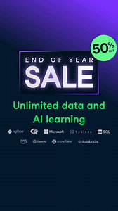 Skills that get you hired: Python, AI, SQL, and more. Future-proof your career in 2026 with unlimited data and AI learning. | DataCamp