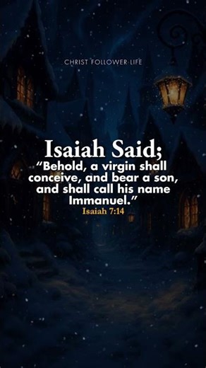 Immanuel — God With Us ✨ | Isaiah 7:14 | The Promise of the Son #jesuschrist #shorts #jesuschrist