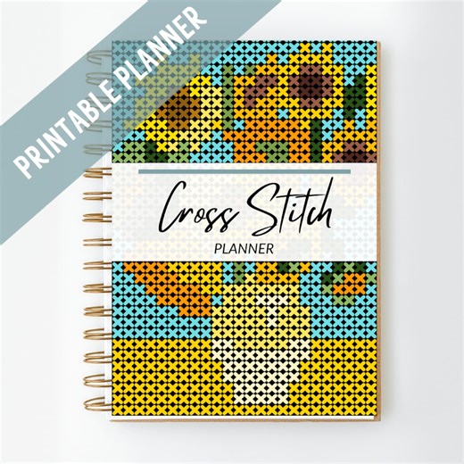 Cross Stitch Project Planner, Printable Journal (PDF) - Etsy
