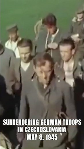 Rare WWII Footage of German Troops Surrender in Czechoslovakia #ww2 #wwii #history