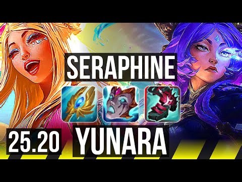 SERAPHINE & Nautilus vs YUNARA & Rakan (ADC) | Legendary, 41k DMG, 500+ games | EUW Diamond | 25.20