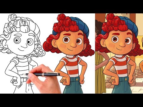 How To Draw GIULIA MARCOVALDO From LUCA | EASY DISNEY DRAWING
