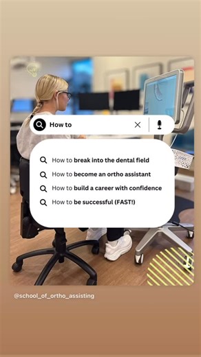 Searching “how to get into the orthodontic field?” 👀 You just found your answer — School of Orthodontic Assisting! 💖 Learn real orthodontic skills, gain confidence, and start a career you’ll actually love. ✨ Enroll now for 2026 and take advantage of up to 12 months interest-free tuition! Tap the link in bio to start your glow-up today 💎 #OrthodonticAssistant #OrthodonticAssistingSchool #SOAtribe #FutureOrthoAssistant #DentalCareerTraining #GloupWithSOA #SOAvibes #CareerGlowUp #DreamCareer #Or