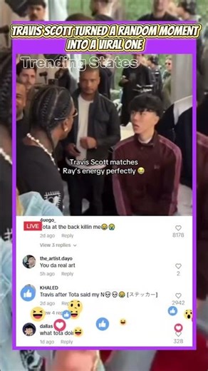 Travis Scott Turned a Random Moment Into a Viral One #hiphop #rapper #short