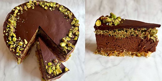 This easy no-bake cheesecake recipe tastes exactly like Dubai chocolate