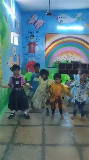 wave dance by ukg students #govtschool #preshool