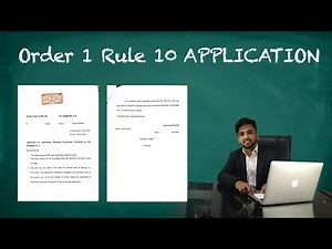 ORDER 1 RULE 10 CPC | How to make 1-10 APPLICATION | FORMAT , USES AND DRAFTING | GO LEGAL |