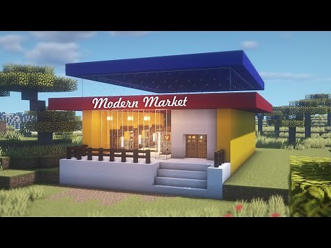 How to build modern market in Minecraft