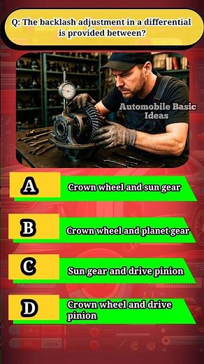 The backlash adjustment in a differential is provided between?