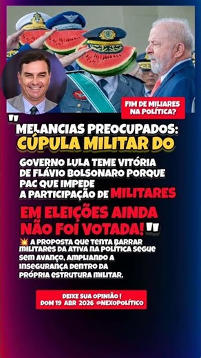 POLÊMICA: MILITARES DO GOVERNO LULA PREOCUPADOS COM A POSSÍVEL VITÓRIA DE FLÁVIO BOLSONARO!