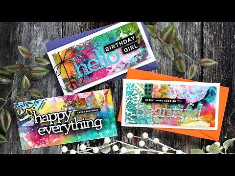 Mixed Media Cards: With Tim Holtz Distress Sprays