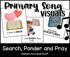 Search, Ponder and Pray - Primary Song Visuals - Etsy