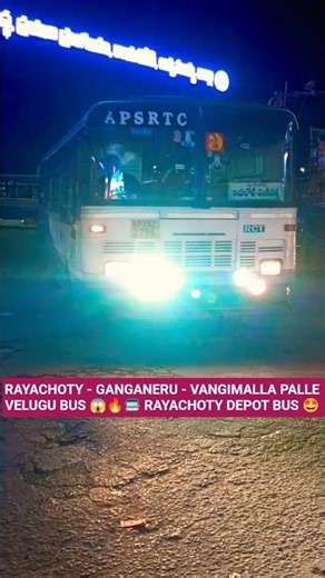RAYACHOTY - GANGANERU - VANGIMALLA PALLE VELUGU BUS 😱🔥🚍 #shorts #rtcbus