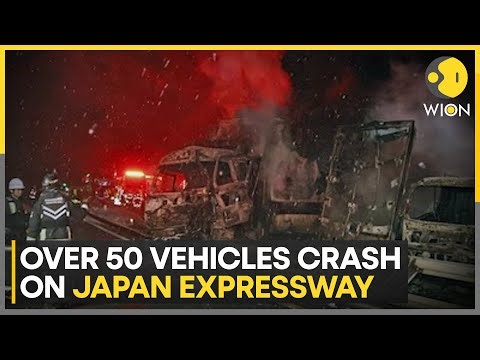Japan: Over 50 Vehicles Involved in Massive Pile-up in Japan, 1 Dead, 26 Injured | WION