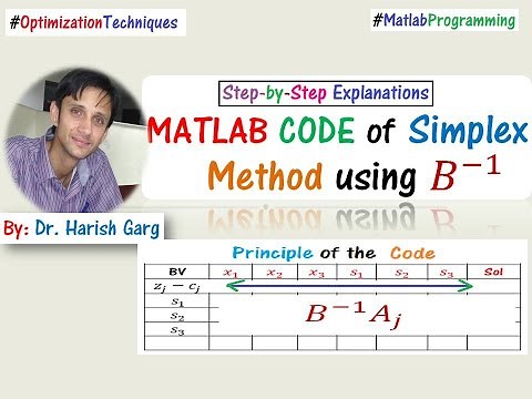 MATLAB Code of Simplex Method using B-inverse Method