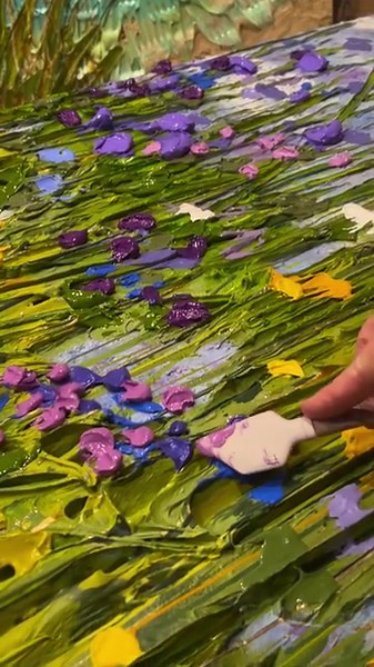 “The painting is not finished until the purple goes on.” ~ Artist Jeff Hanson JeffHansonArt.com #rememberingjeffhanson #purple #art #artstudio | Jeff Hanson Art