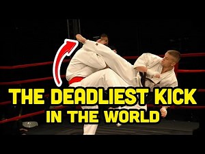 The Most Deadliest Kick in Karate (Kyokushin Wheel Kick)