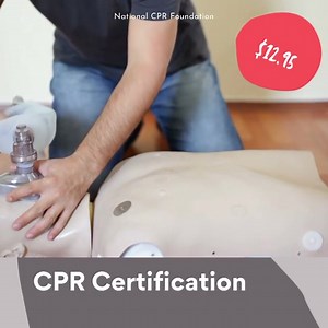 CPR certification and recertification courses only $12.95! Start today, link in bio ☝️ | National CPR Foundation