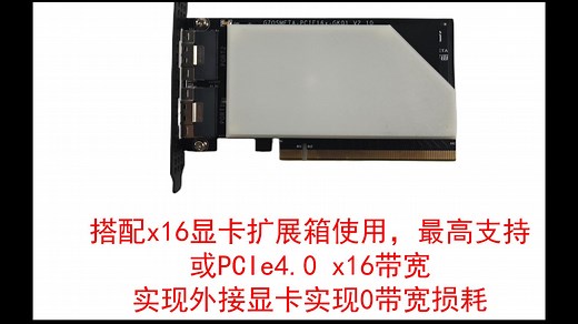 小主机装不进去大显卡怎么办？PCIE16x全速可插拔的开源宇宙oculink显卡坞？