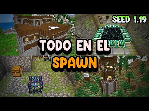 Semilla con TODO EN EL SPAWN (Mansión, Ancient City, Aldea, Portal al END) | Minecraft Seed 1.19