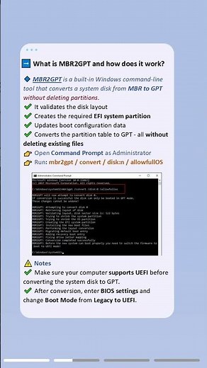 MBR2GPT: Convert MBR to GPT Without Data Loss