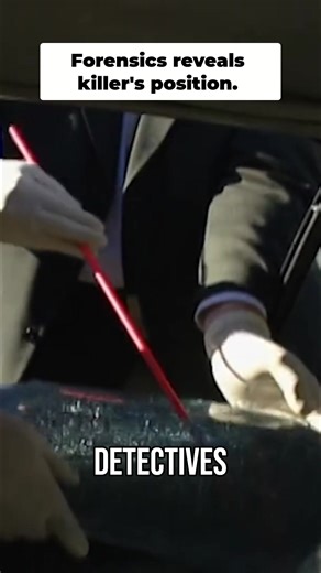 Detectives used forensics to pinpoint where the fatal shot originated. Determining the projectile's trajectory was critical to locate shell casings and other forensic evidence. Positioning everything in its original location was key. #thenewdetectives #thefbifiles #truecrime #crimeinvestigation #forensicevidence #unsolvedmystery #forensicscience | The New Detectives