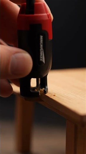 Mini Router Creates Perfect Table Edges #minitools #woodworking #minigearlab