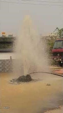 Well flushing improves water quality. Maintaining the boreholes #geology #groundwater #water
