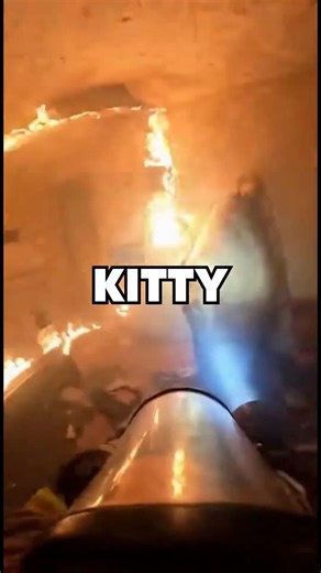 Firefighter Rescues Kitten Seconds Before Explosion 💥🚒