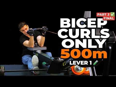 I Rowed 500m With Just Bicep Curls. Three Times. For Science