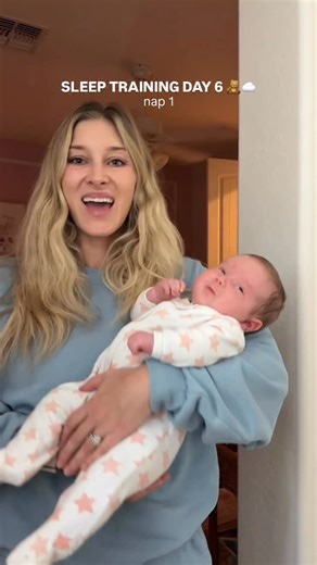 Jess Spaulding on Instagram: "Last night we got a 9.5 hour stretch!!!! 🤯❤️ We are doing the thing!! 🥹 #sleeptraining #newbornsleep #newborn #momof2 #ftm #momtips #momhacks #sleeptrainingbaby #firsttimemom #motherhood"