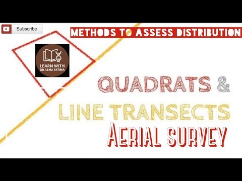 Methods of assess distribution| Quadrat sampling| Transect sampling| Aerial survey