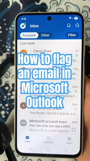 How to flag an email in Microsoft Outlook