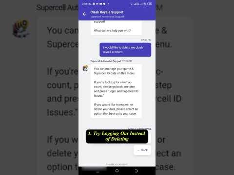 How to Delete your Account in Clash Royale