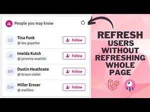 How to Refresh specific section without Refreshing the whole page using Laravel and Livewire
