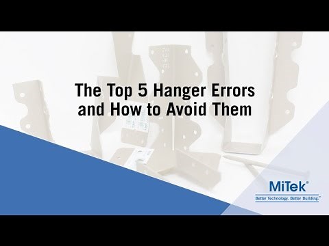 JOBSITE TIPS - Top 5 Joist Hanger Errors