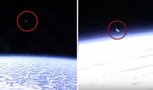 Conspiracy theorists claims these are seven ‘UFOs’ seen from ISS