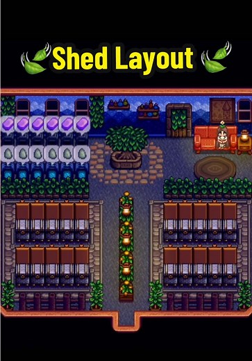 Shed Layout📦 #stardewvalley #daisypieSDV