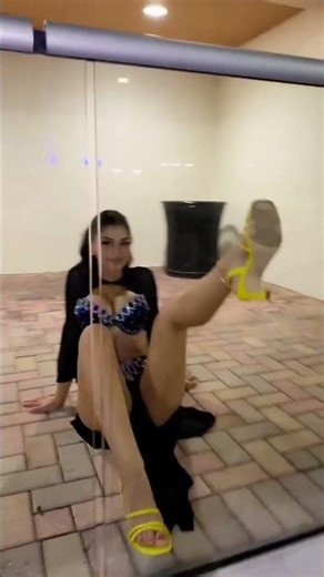 Stunning Model Behind Glass | Aesthetic Viral Clip”