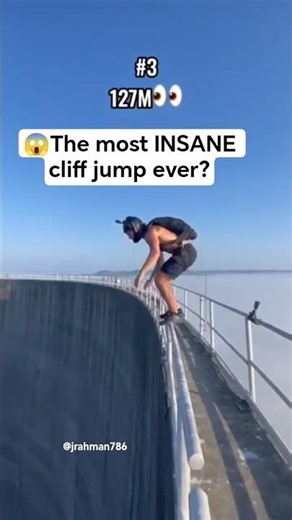 The most INSANE cliff jump ever? 😱 #trending #jump #wow #pov #wejump