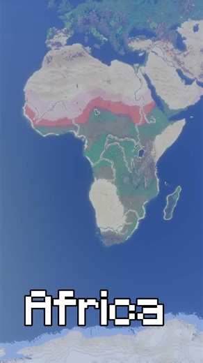 Minecraft Continents! #minecraft #geography