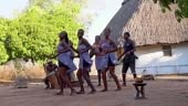 Girls in a traditional dance Tonga people Lake Kariba -Zimbabwe