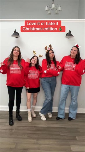 Cimorelli on Instagram: "What's your Christmas hot take!? ITS GOLDEN TICKET WEEK!!! Everyone who orders anything from our store will get a golden ticket and win a prize! Red "It's Christmas" sweatshirt available for preorder now! Happy shopping!"