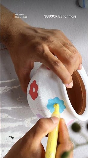 DIY Terracotta Pot Painting | Clay Pot Painting Ideas | Matki Decoration #diy #mandalaart #painting